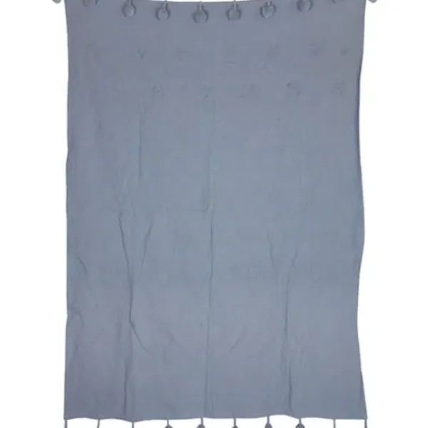 Blankets & Throws-Kirkland's Home With Pom Poms Throw Blanket Blue