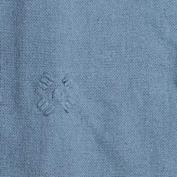 Blankets & Throws-Kirkland's Home With Pom Poms Throw Blanket Blue