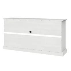 Tv Stands & Media Consoles-Kirkland's Home Wood And Glass 4-Door Media Cabinet White