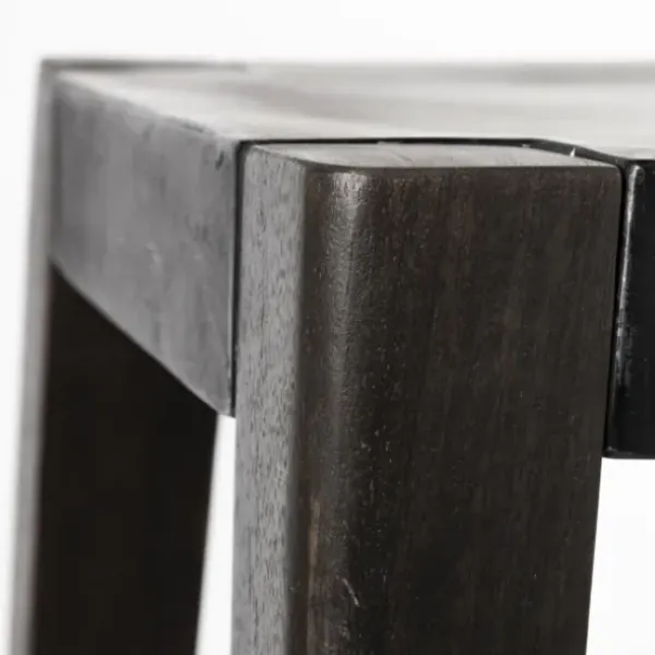 Bar Stools & Counter Height Stools-Kirkland's Home Wood And Metal Bar Stool Black