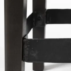 Bar Stools & Counter Height Stools-Kirkland's Home Wood And Metal Bar Stool Black