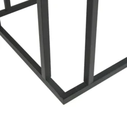 Accent & End Tables-Kirkland's Home Wood And Metal C-Frame Accent Table Black