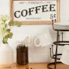 Wall Quotes & Signs-Kirkland's Home Wood And Metal Coffee Framed Plaque White