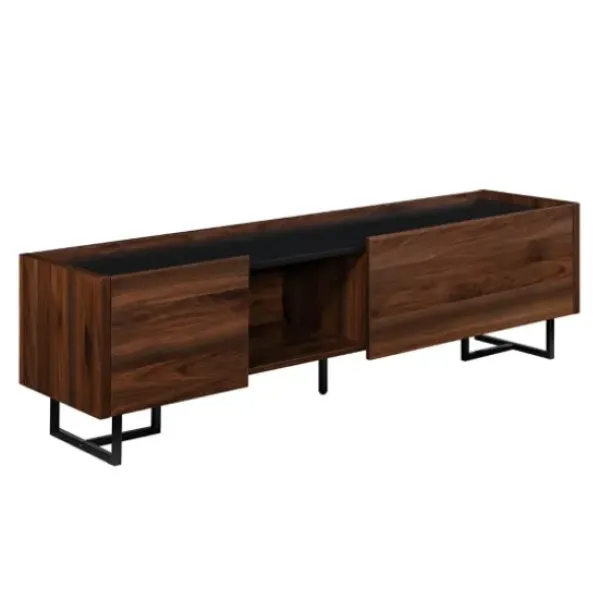 Tv Stands & Media Consoles-Kirkland's Home Wood And Metal 2-Door Media Console Brown