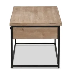 Coffee Tables-Kirkland's Home Wood And Metal 2-Drawer Coffee Table Brown