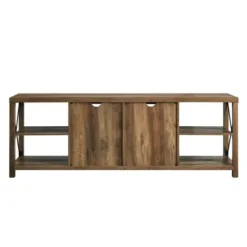 Tv Stands & Media Consoles-Kirkland's Home Wood And Metal Farmhouse Tv Stand Brown