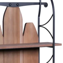 Shelves-Kirkland's Home Wood And Metal Farmhouse Sled Wall Shelf