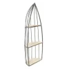 Shelves-Kirkland's Home Wood And Metal Row Boat Wall Shelf