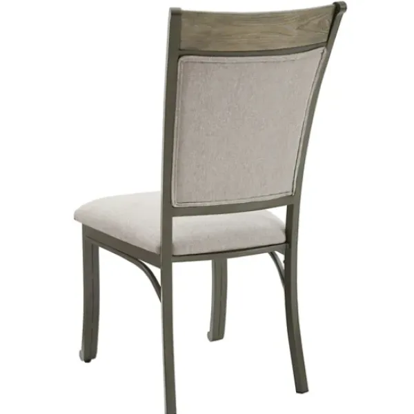 Dining Sets-Kirkland's Home Wood And Upholstered Chairs 5-Pc. Dining Set Gray