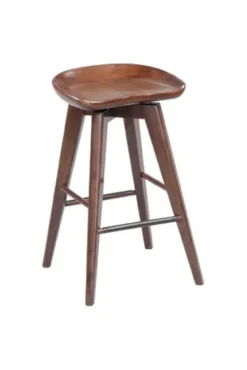 Bar Stools & Counter Height Stools-Kirkland's Home Wood Backless Swivel Counter Stool Brown