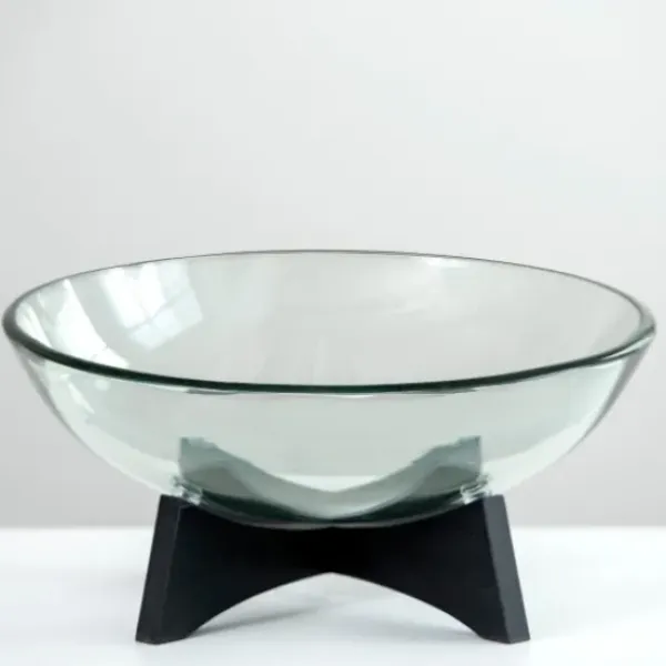 Decorative Bowls & Jars-Kirkland's Home Wood Bark Serving Tray With Metal Handles Brown