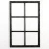Wall Plaques-Kirkland's Home Wood Beaded 6-Pane Window Wall Plaque Black