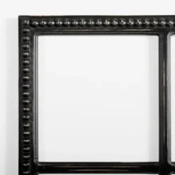 Wall Plaques-Kirkland's Home Wood Beaded 6-Pane Window Wall Plaque Black