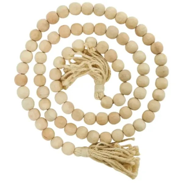 Decorative Accents-Kirkland's Home Wood Beaded Tassel Garland Black