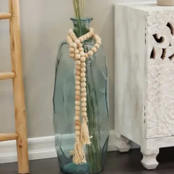 Decorative Accents-Kirkland's Home Wood Beaded Tassel Garland Black