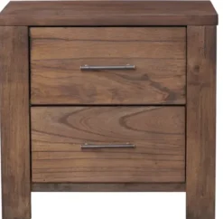 Nightstands-Kirkland's Home Wood Bryan Nightstand Brown