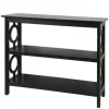 Bookshelves-Kirkland's Home Wood Cut-Out Circles Bookcase Black