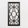 Wall Plaques-Kirkland's Home Wood Cutout Pattern Wall Plaque Black