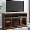 Tv Stands & Media Consoles-Kirkland's Home Wood 2-Door Led Fireplace Cabinet Brown
