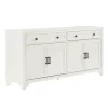 Cabinets & Sideboards-Kirkland's Home Wood 4-Door Sideboard Cabinet White