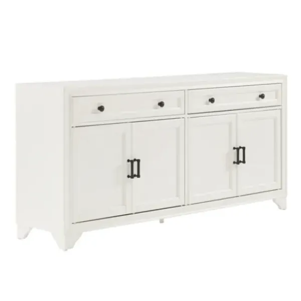Cabinets & Sideboards-Kirkland's Home Wood 4-Door Sideboard Cabinet White