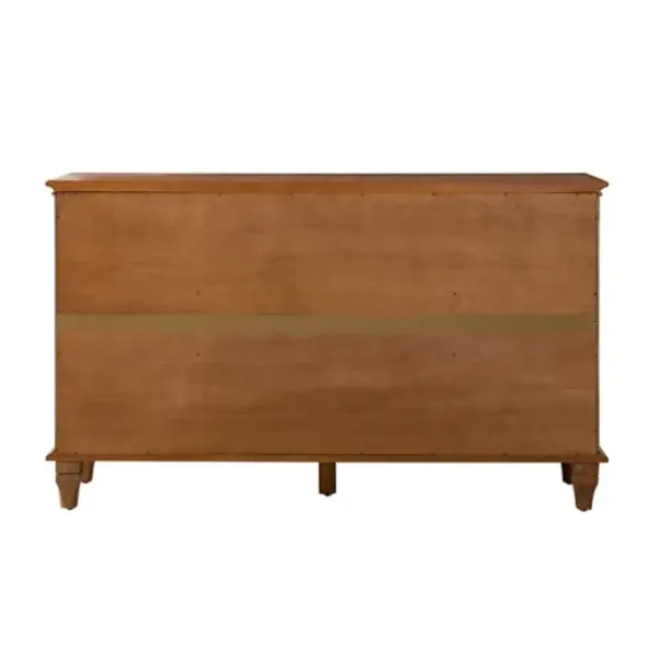 Cabinets & Sideboards-Kirkland's Home Wood 4-Door Sideboard Cabinet Brown