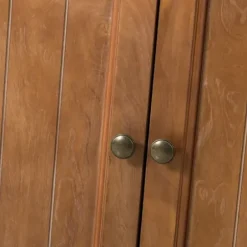 Cabinets & Sideboards-Kirkland's Home Wood 4-Door Sideboard Cabinet Brown