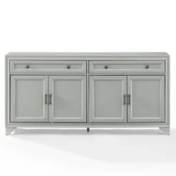 Cabinets & Sideboards-Kirkland's Home Wood 4-Door Sideboard Cabinet Gray