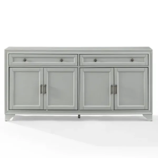 Cabinets & Sideboards-Kirkland's Home Wood 4-Door Sideboard Cabinet Gray