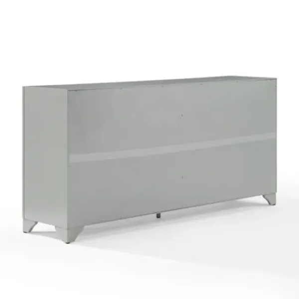 Cabinets & Sideboards-Kirkland's Home Wood 4-Door Sideboard Cabinet Gray