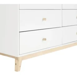 Dressers & Chests-Kirkland's Home Wood 6-Drawer Footed Dresser White