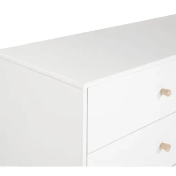 Dressers & Chests-Kirkland's Home Wood 6-Drawer Footed Dresser White