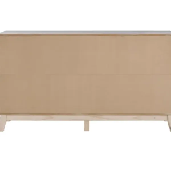 Dressers & Chests-Kirkland's Home Wood 6-Drawer Footed Dresser White