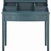 Office Furniture-Kirkland's Home Wood 5-Drawers Desk Blue