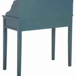 Office Furniture-Kirkland's Home Wood 5-Drawers Desk Blue