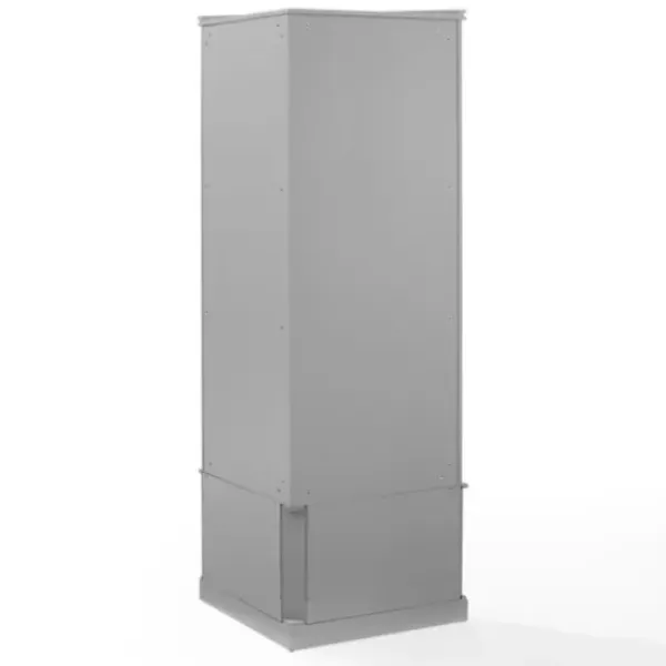 Entryway Furniture-Kirkland's Home Wood Drop Door Corner Hall Tree Gray