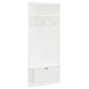 Entryway Furniture-Kirkland's Home Wood Drop Door Corner Hall Tree White