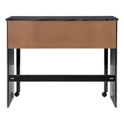 Office Furniture-Kirkland's Home Wood Extendable Desk Black