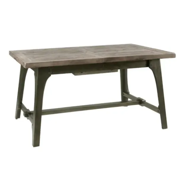 Dining Tables-Kirkland's Home Wood Extendable Dining Table Gray