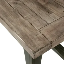 Dining Tables-Kirkland's Home Wood Extendable Dining Table Gray