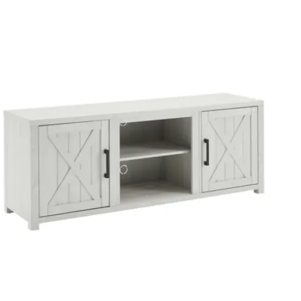 Tv Stands & Media Consoles-Kirkland's Home Wood Farmhouse Media Cabinet White