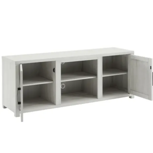 Tv Stands & Media Consoles-Kirkland's Home Wood Farmhouse Media Cabinet White