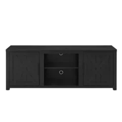 Tv Stands & Media Consoles-Kirkland's Home Wood Farmhouse Media Cabinet Black