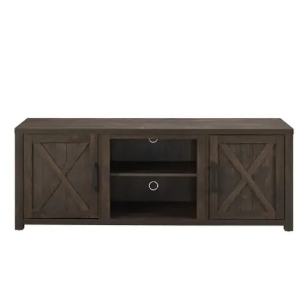 Tv Stands & Media Consoles-Kirkland's Home Wood Farmhouse Media Cabinet Brown