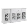 Cabinets & Sideboards-Kirkland's Home Wood Fretwork Sideboard White