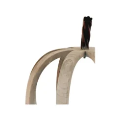 Statues & Figurines-Kirkland's Home Wood Geometric Chain Sculptures, Set Of 3 White