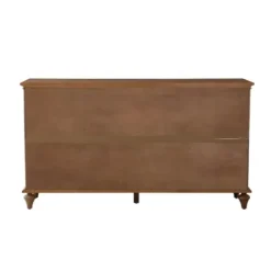 Cabinets & Sideboards-Kirkland's Home Wood Glass Door Sideboard Cabinet Brown
