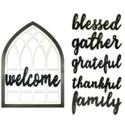 Wall Quotes & Signs-Kirkland's Home Wood Interchangeable Arch Wall Plaque White