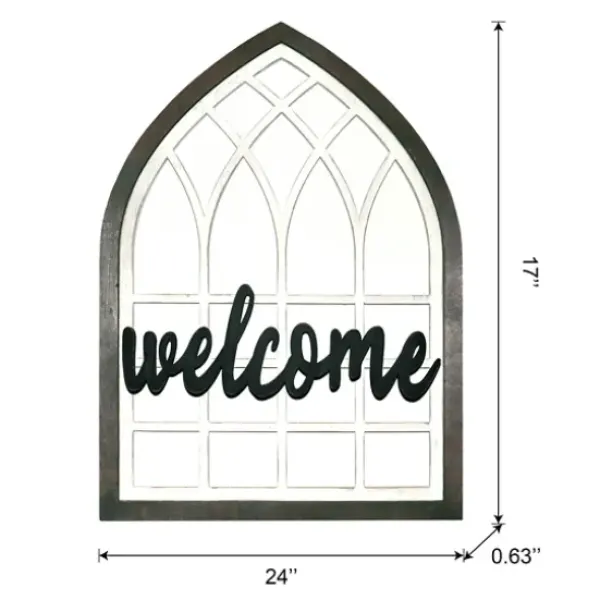Wall Quotes & Signs-Kirkland's Home Wood Interchangeable Arch Wall Plaque White