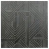 Wall Plaques-Kirkland's Home Wood Intersecting Carved Lines Wall Plaque Black